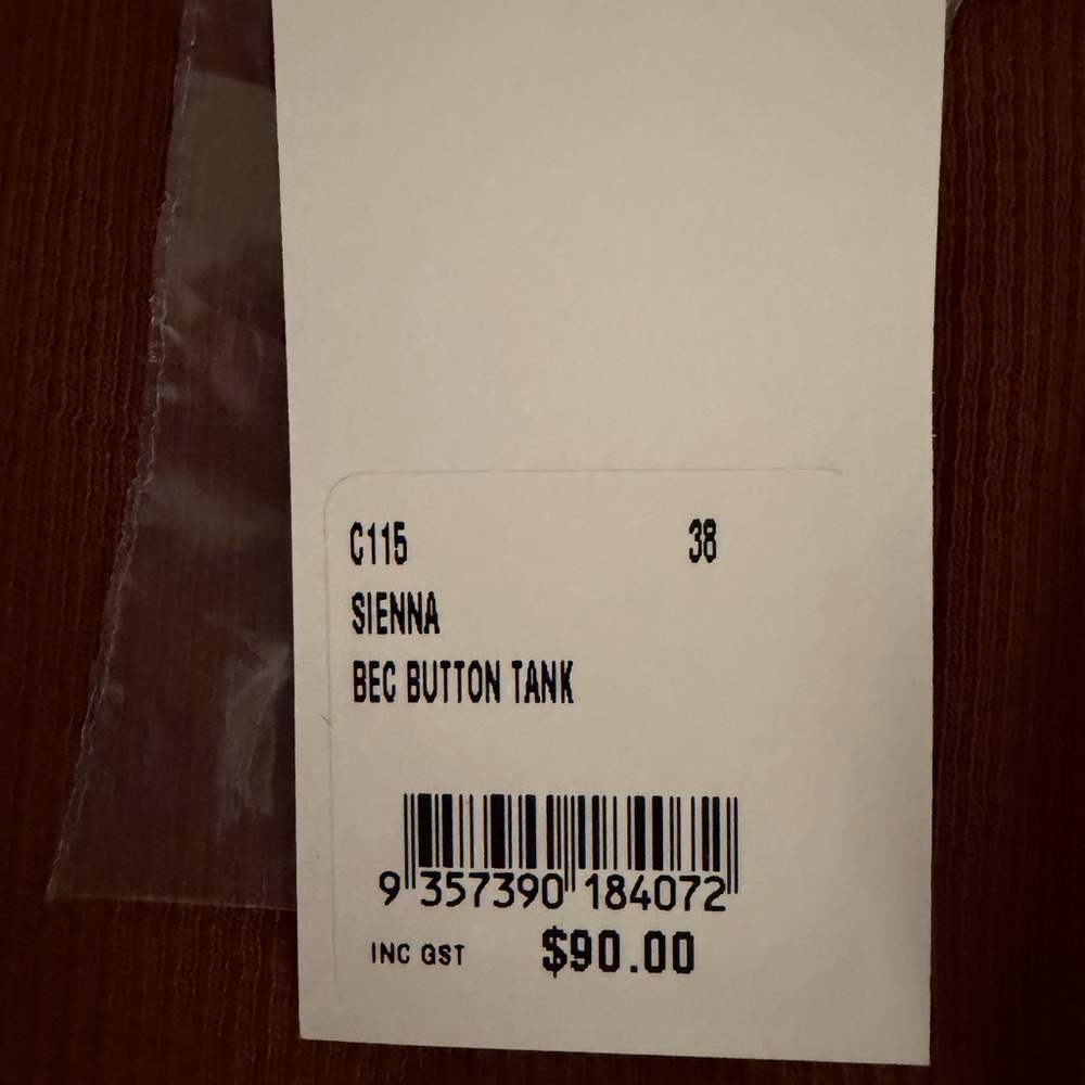 Kookai Women's Tan Button-Up Tank Top - Picture 4 of 6
